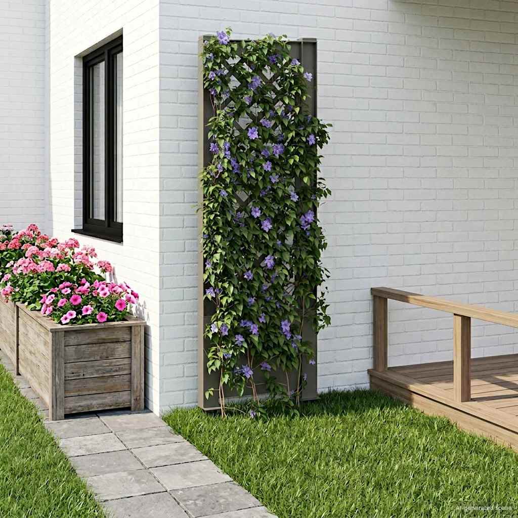 Trellis mit Spike Weiß 43 x 6 x 165 cm PP