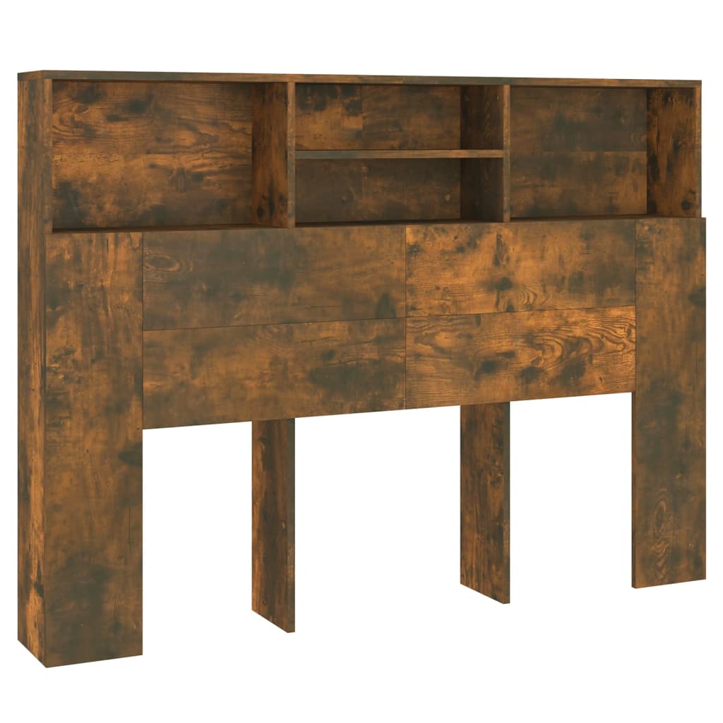 Bett-Kopfteil mit Ablagen Weiß 100x19x103,5 cm