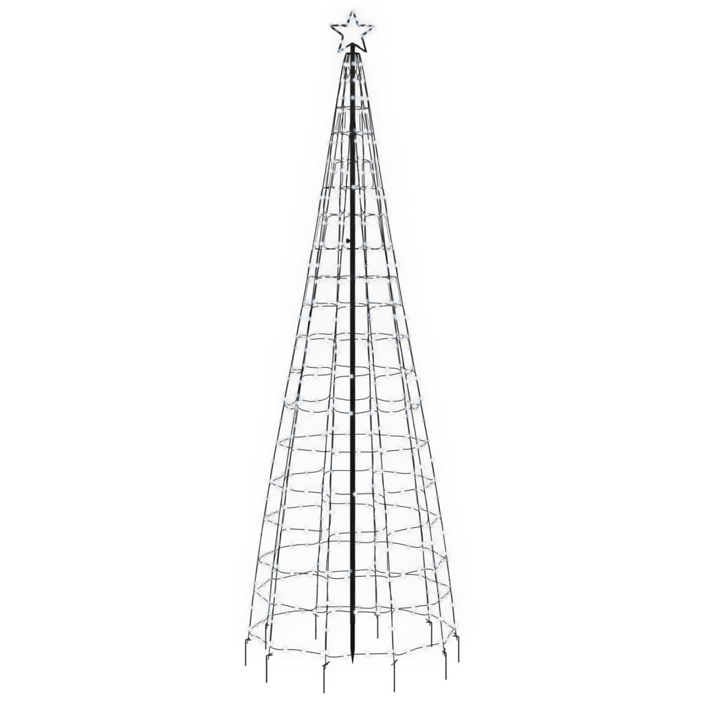 LED-Weihnachtsbaum mit Erdspießen 220 LEDs Warmweiß 180 cm