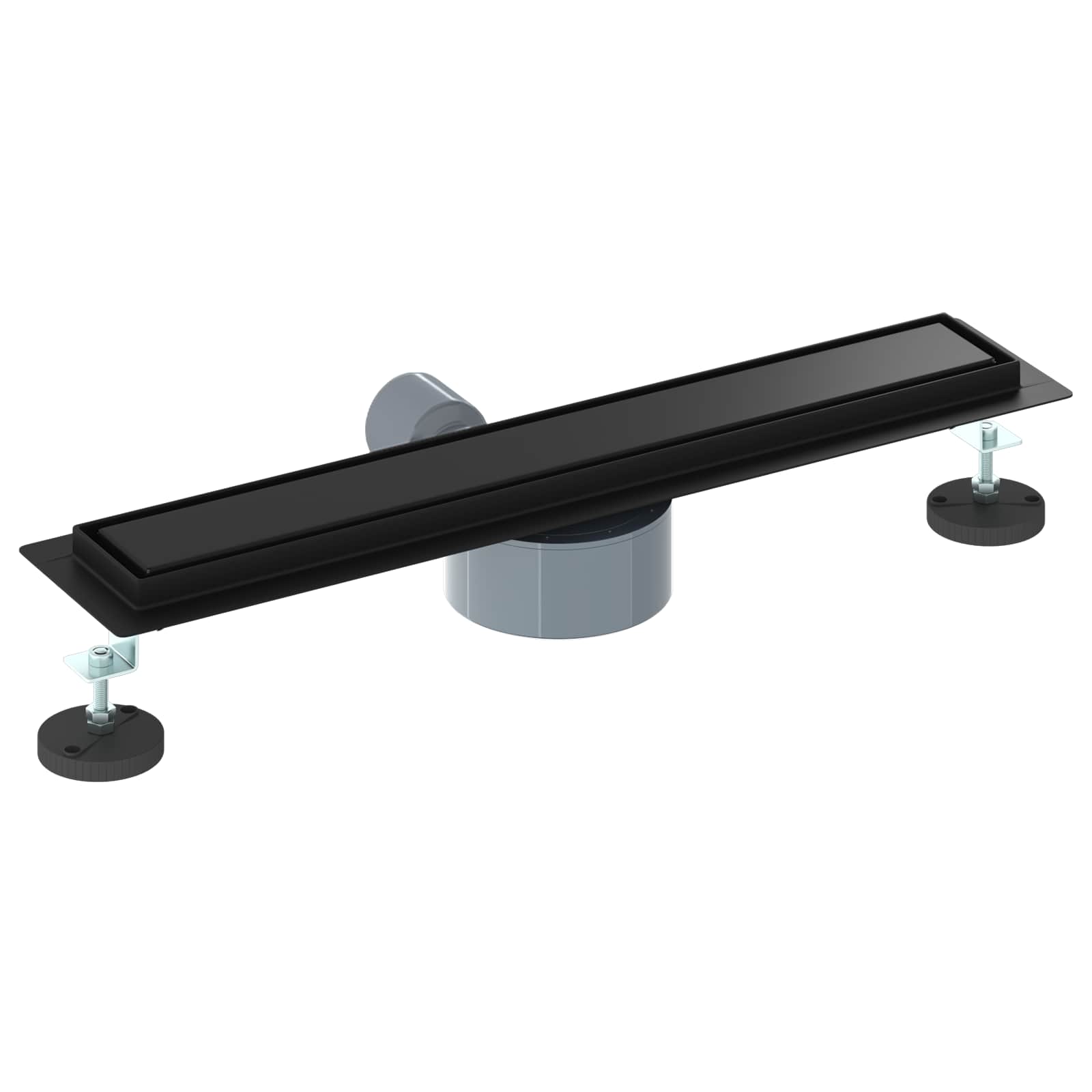 Duschablauf 2-in-1 mit 360° Siphon Silber 54 x 11 x 9,5 cm
