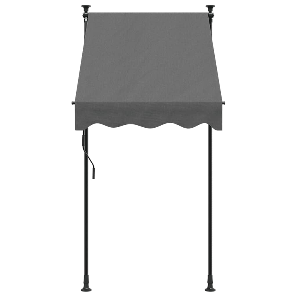 Einziehbare Markise Handbetrieben 150 cm Anthrazit