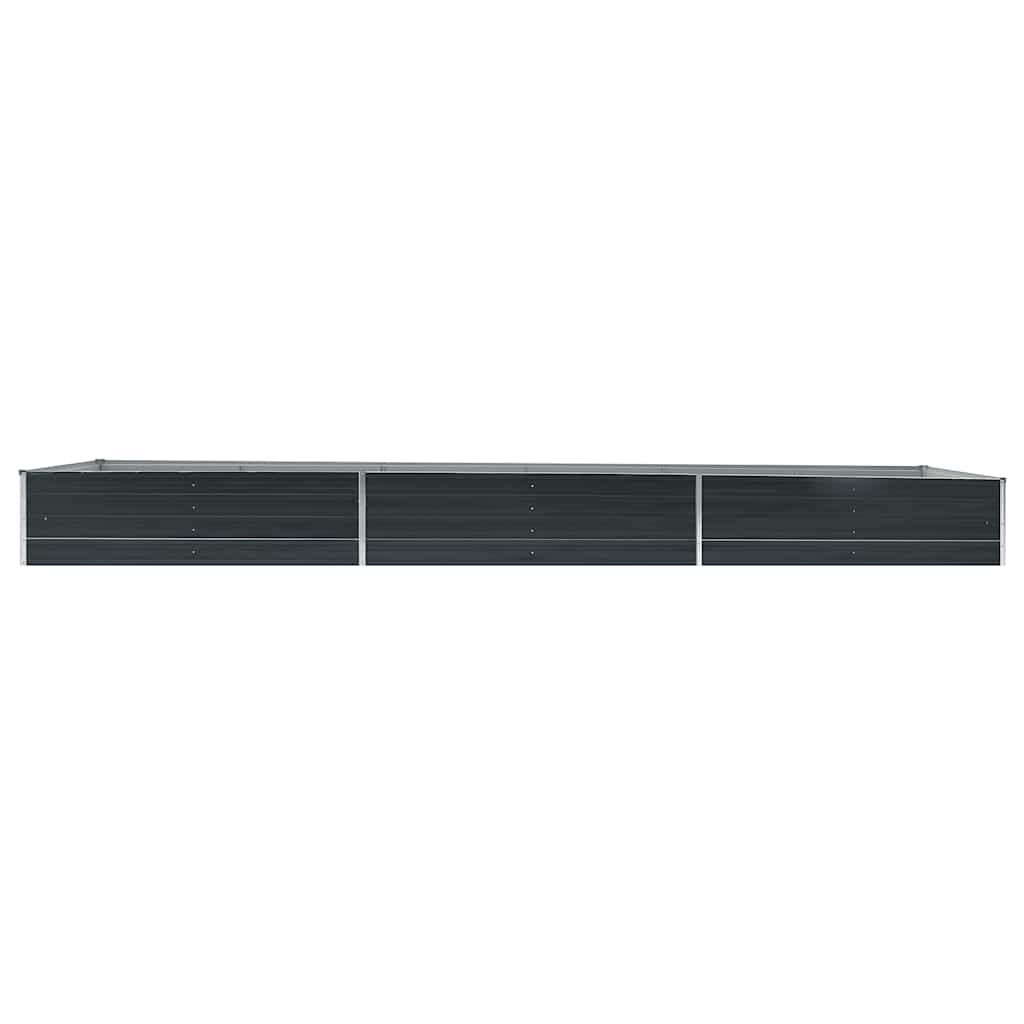 Hochbeet Anthrazit 160 x 80 x 77 cm Verzinkter Stahl