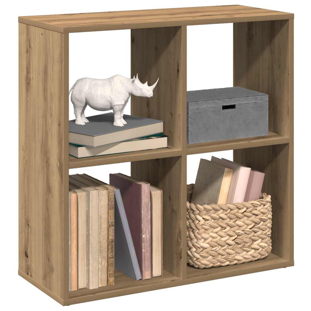 Bücherregal Weiß 137,5x29x137,5 cm Holzwerkstoff