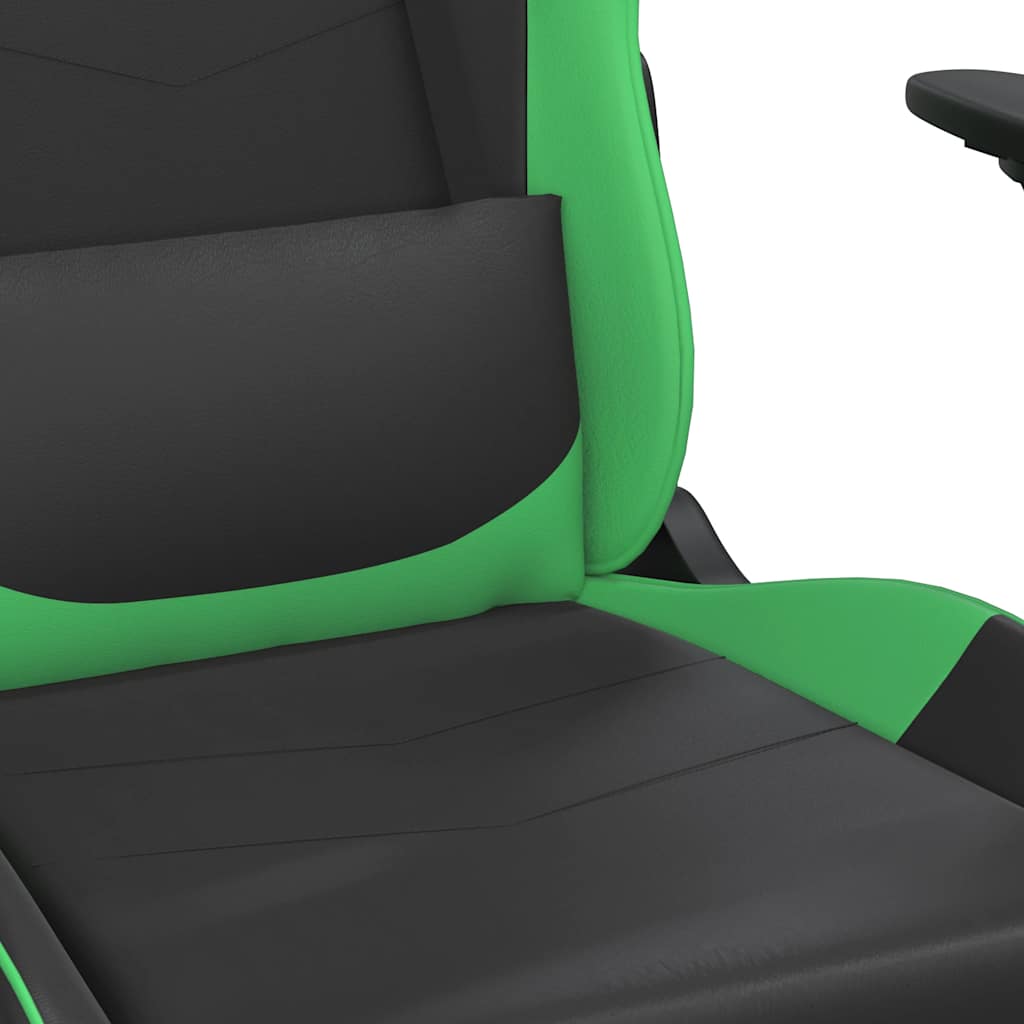 Gaming-Stuhl mit Massagefunktion Schwarz und Rot Kunstleder