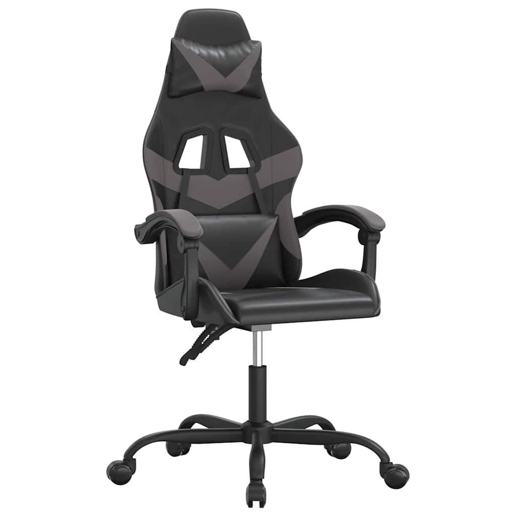 Gaming-Stuhl Drehbar Schwarz und Rot Kunstleder