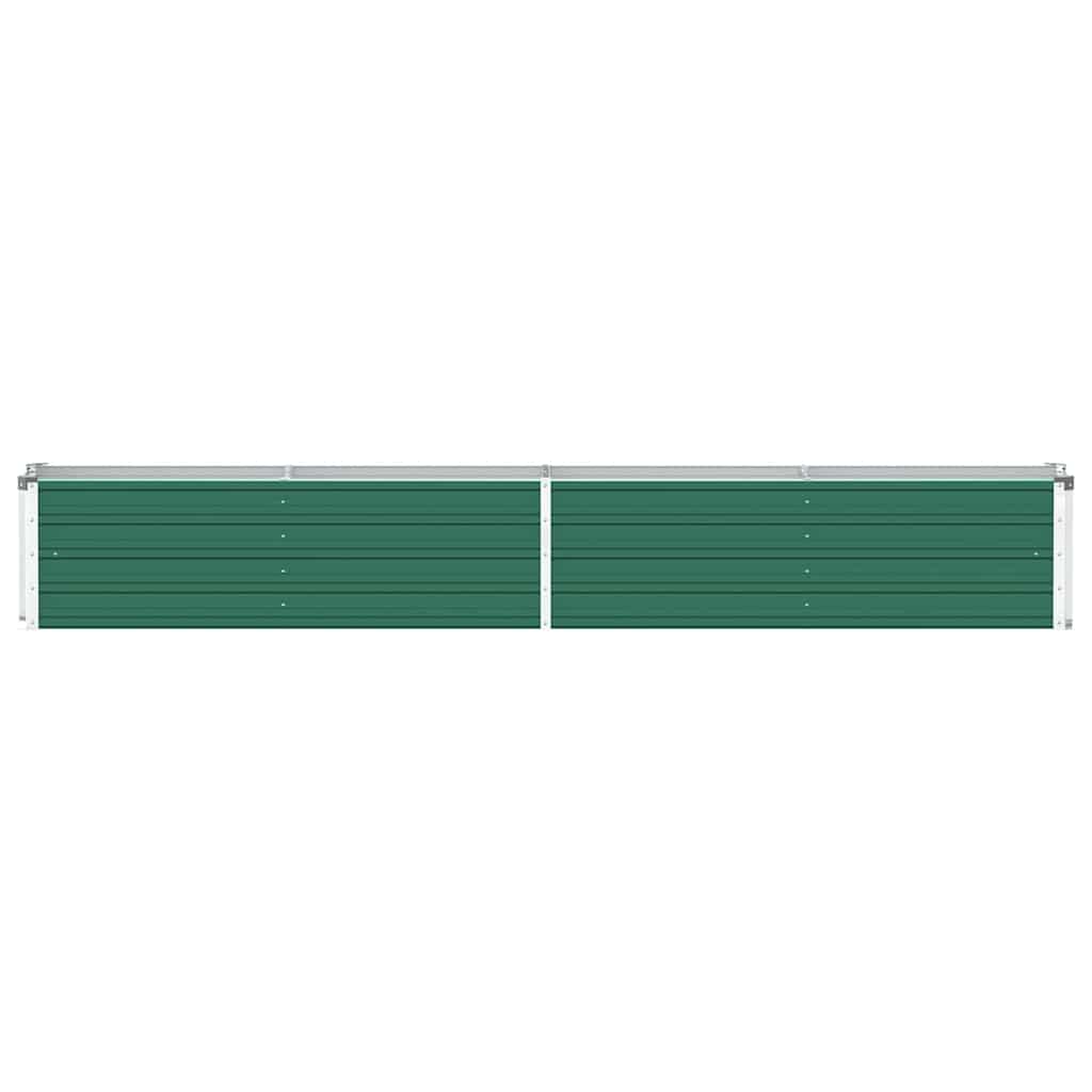 Garten-Hochbeet Verzinkter Stahl 240x80x77 cm Grün