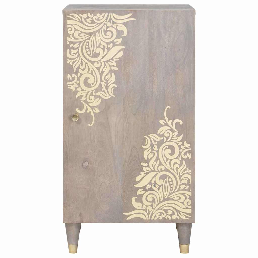 Sideboard mit Regal Braun 40 x 33 x 75 cm Massivholz Mango