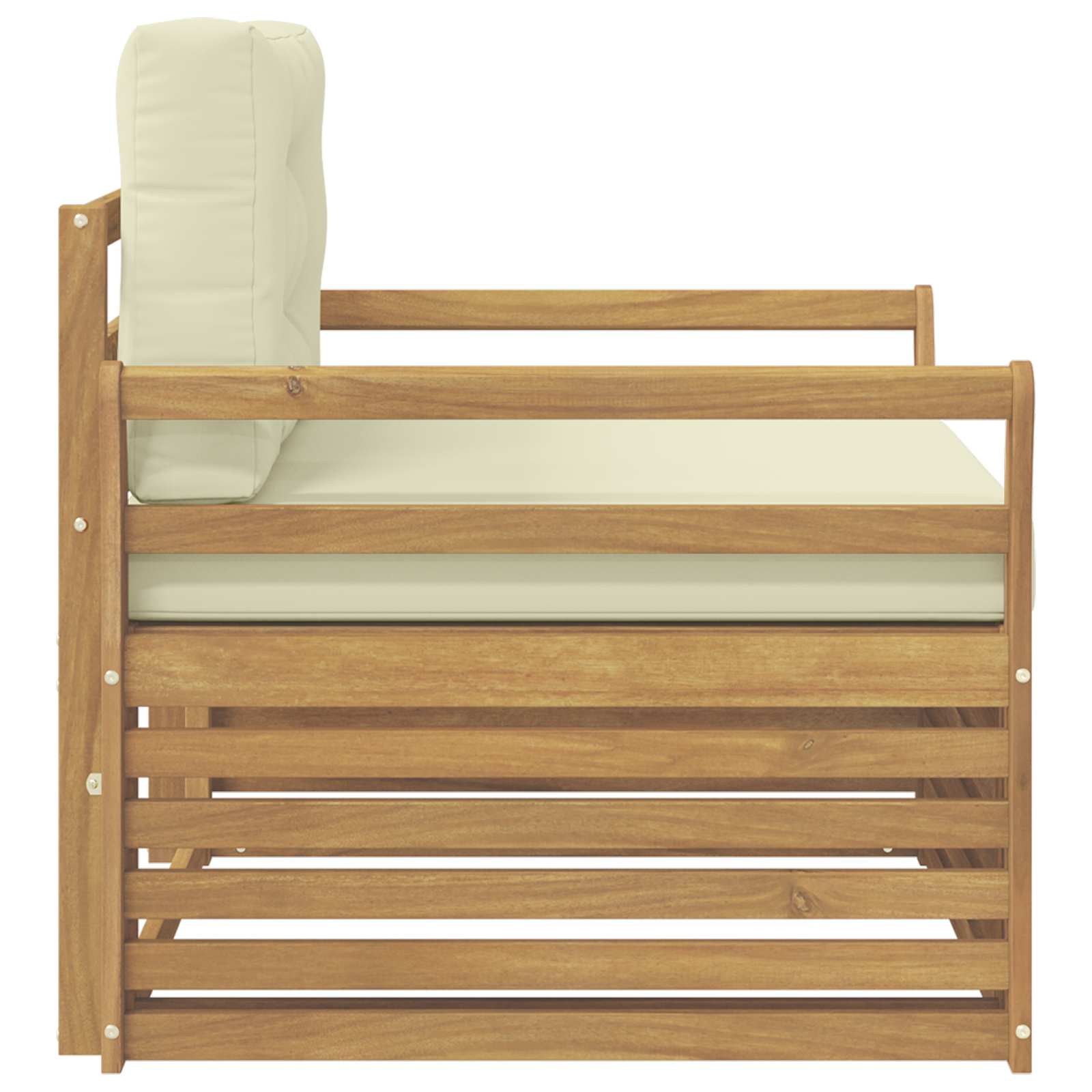2 Stück Outdoor-Sofa Natur