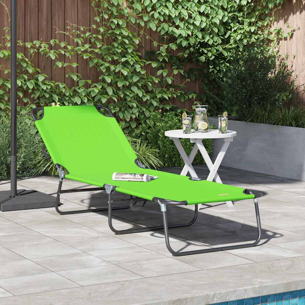 Klappbare Sonnenliege Blau 188 x 57 x 86,5 cm Polyester