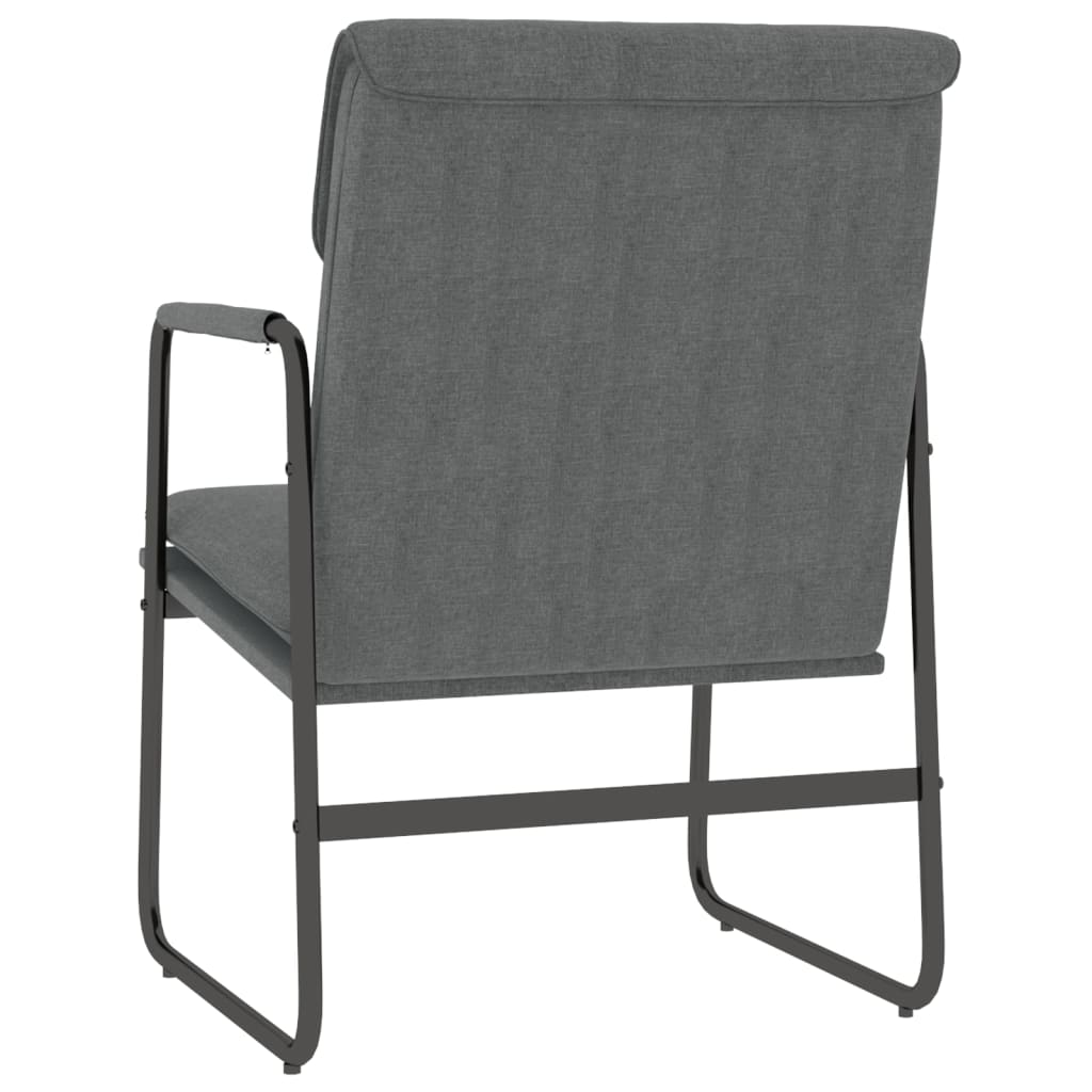 Loungesessel Hellgrau 55x64x80 cm Stoff