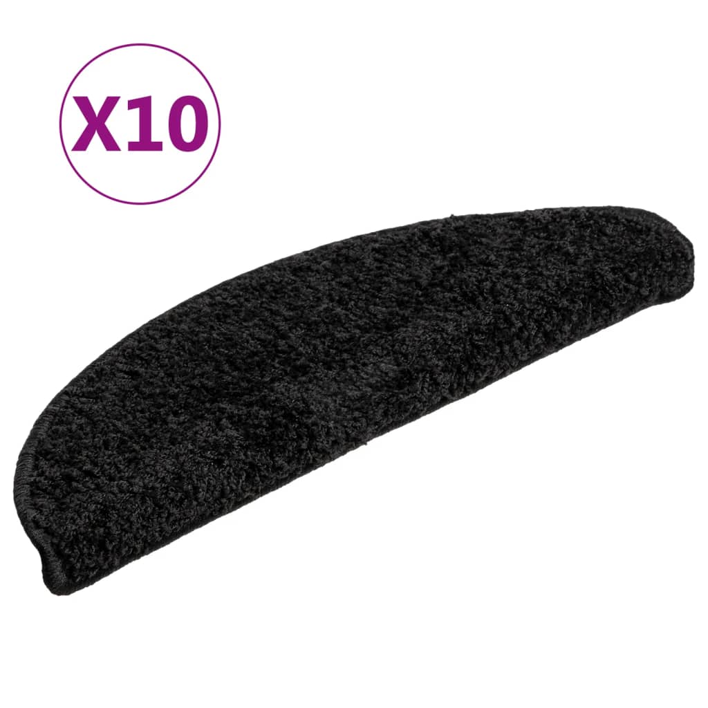 Stufenmatten 15 Stk. 56x17x3 cm Grau Halbrund