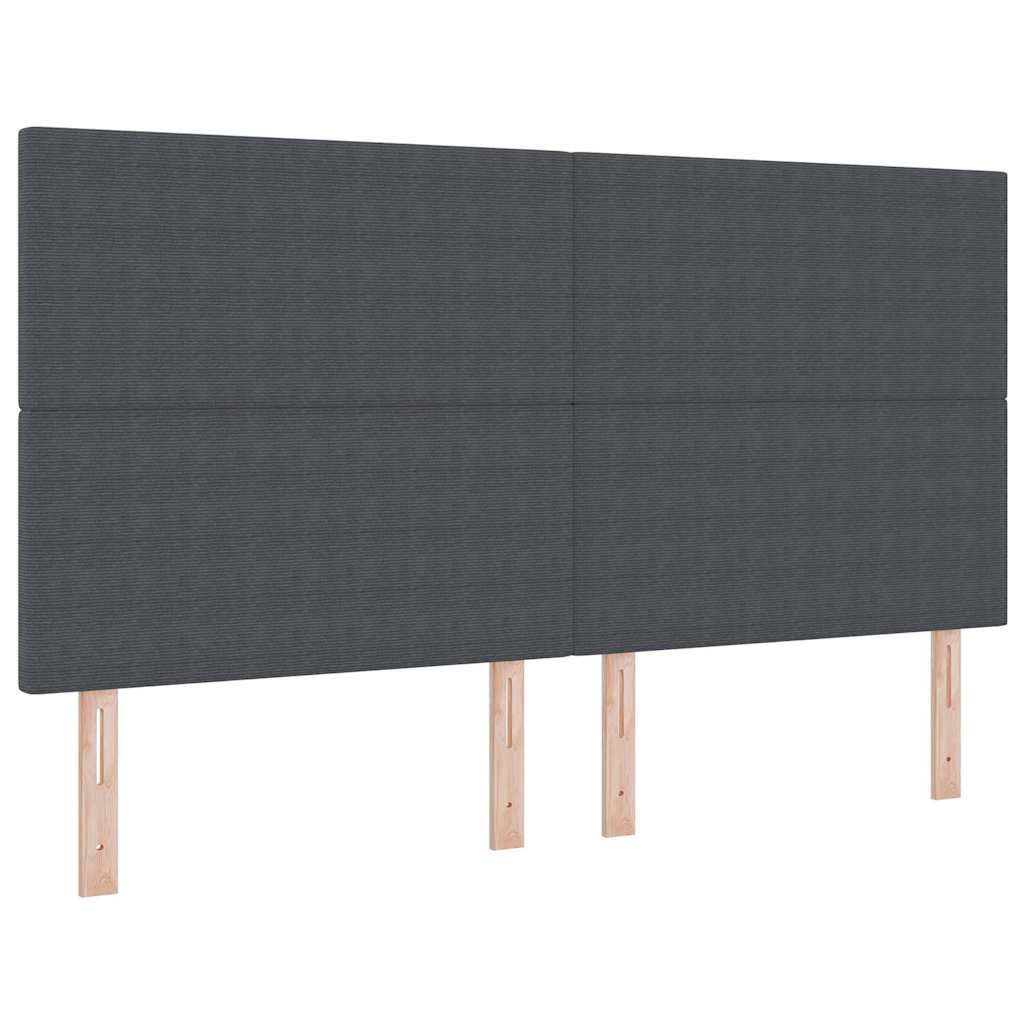 Kopfteil Hellgrau 80 cm Cordstoff