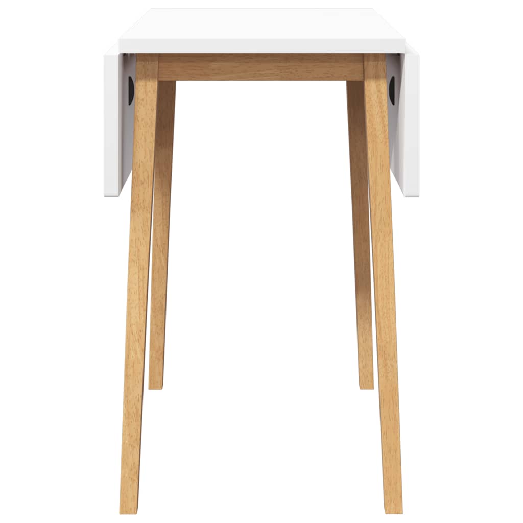 Esstisch Weiß Massivholz Gummibaumholz