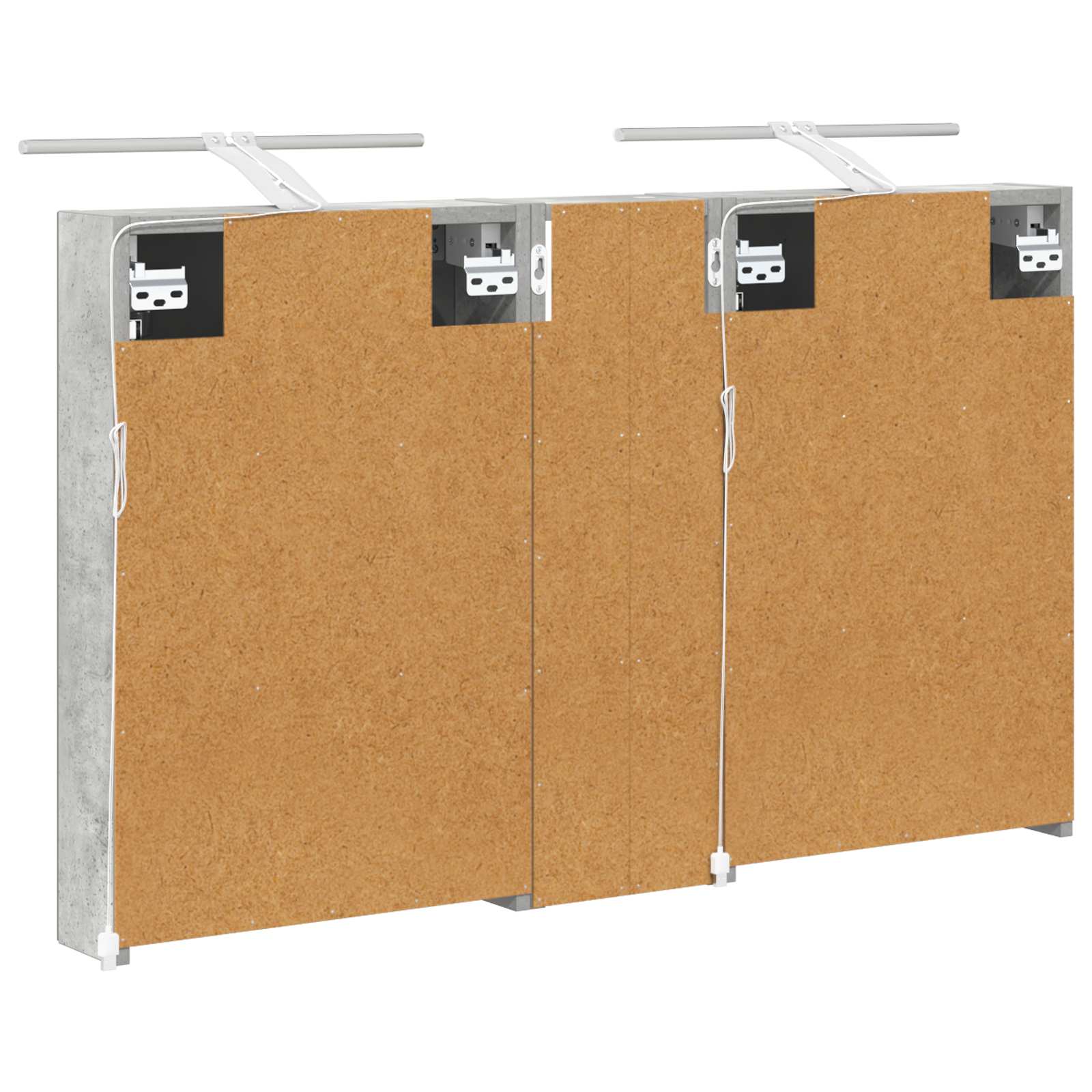 Badezimmerschrank-Set 3 pcs 80 x 10,5 x 50 cm Holzwerkstoff