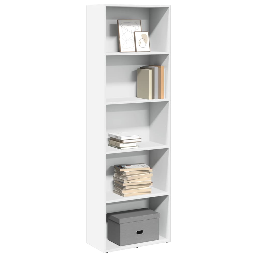 Bücherregal Weiß 80x30x189 cm Holzwerkstoff