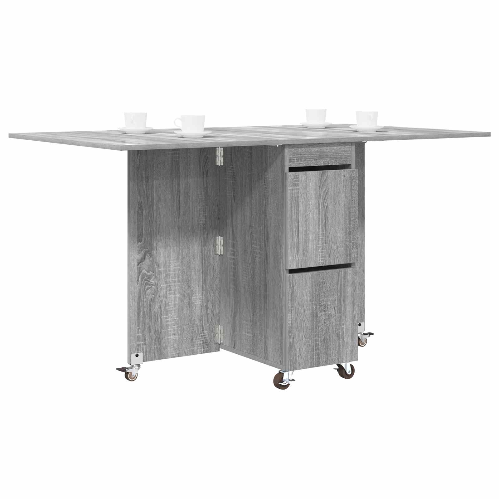 Esstisch 2 pcs 140 x 80 x 77 cm Holzwerkstoff Weiß Rechtwinklig