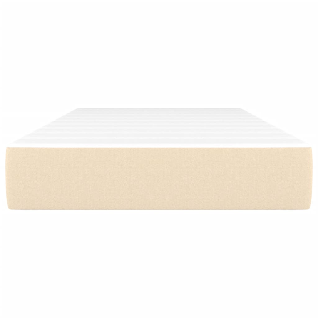 Taschenfederkernmatratze Mittel Hellgrau 80x200x20 cm Stoff