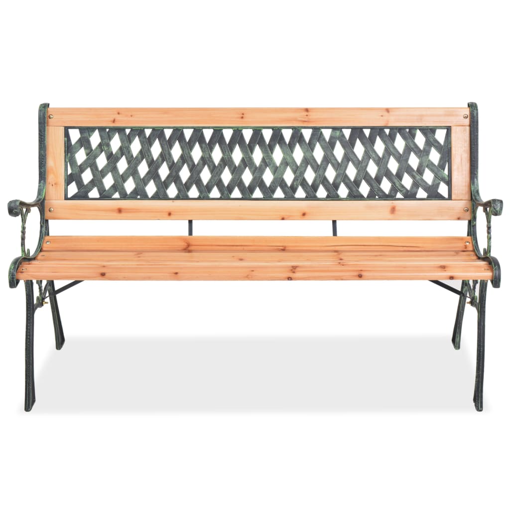 Gartenbank 122 cm Massivholz Tanne