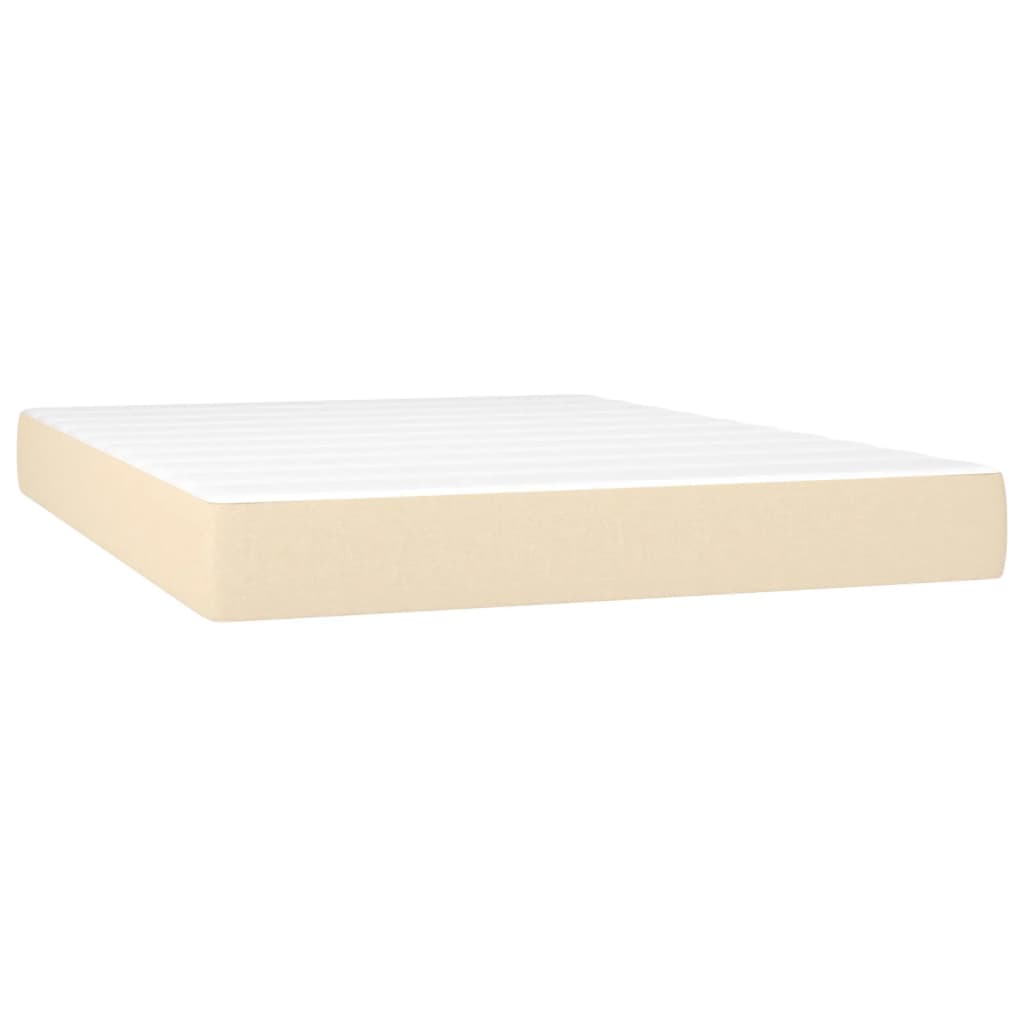 Taschenfederkernmatratze Mittel Hellgrau 80x200x20 cm Stoff