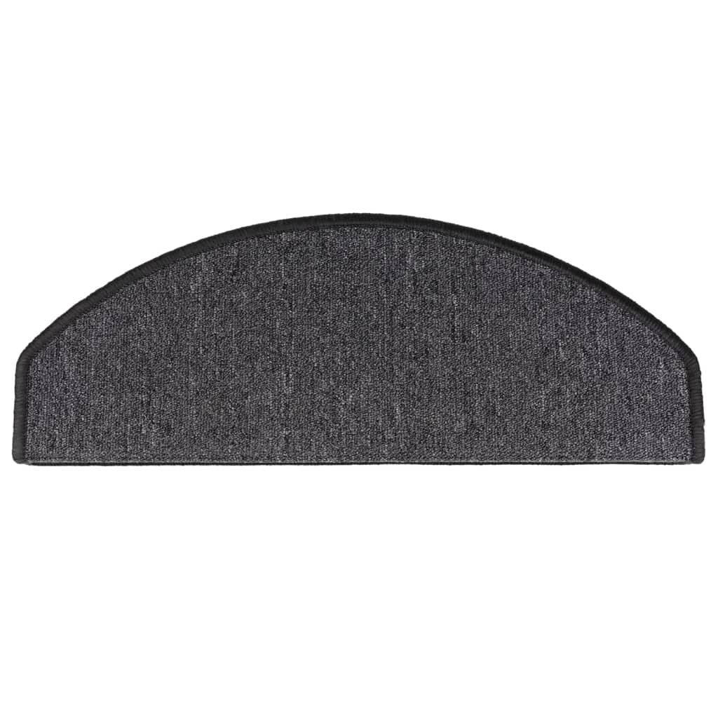 Stufenmatten 15 Stk. 56x17x3 cm Anthrazit Halbrund