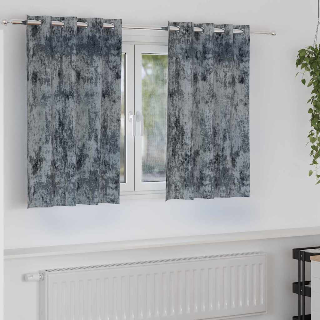 Samtvorhänge mit Vorhängen 2 pcs Weinrot 140 x 140 cm Samt