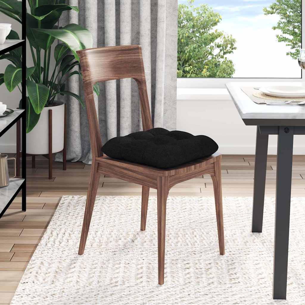 Sitzkissen 4 pcs Hellgrau 40 x 40 x 12 cm Stoff