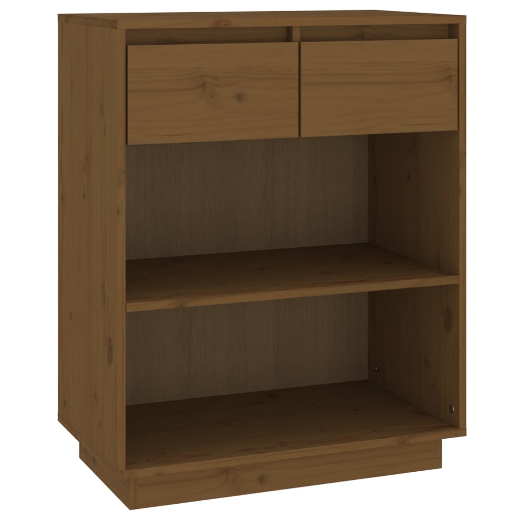 Beistellschrank 60x34x75 cm Massivholz Kiefer