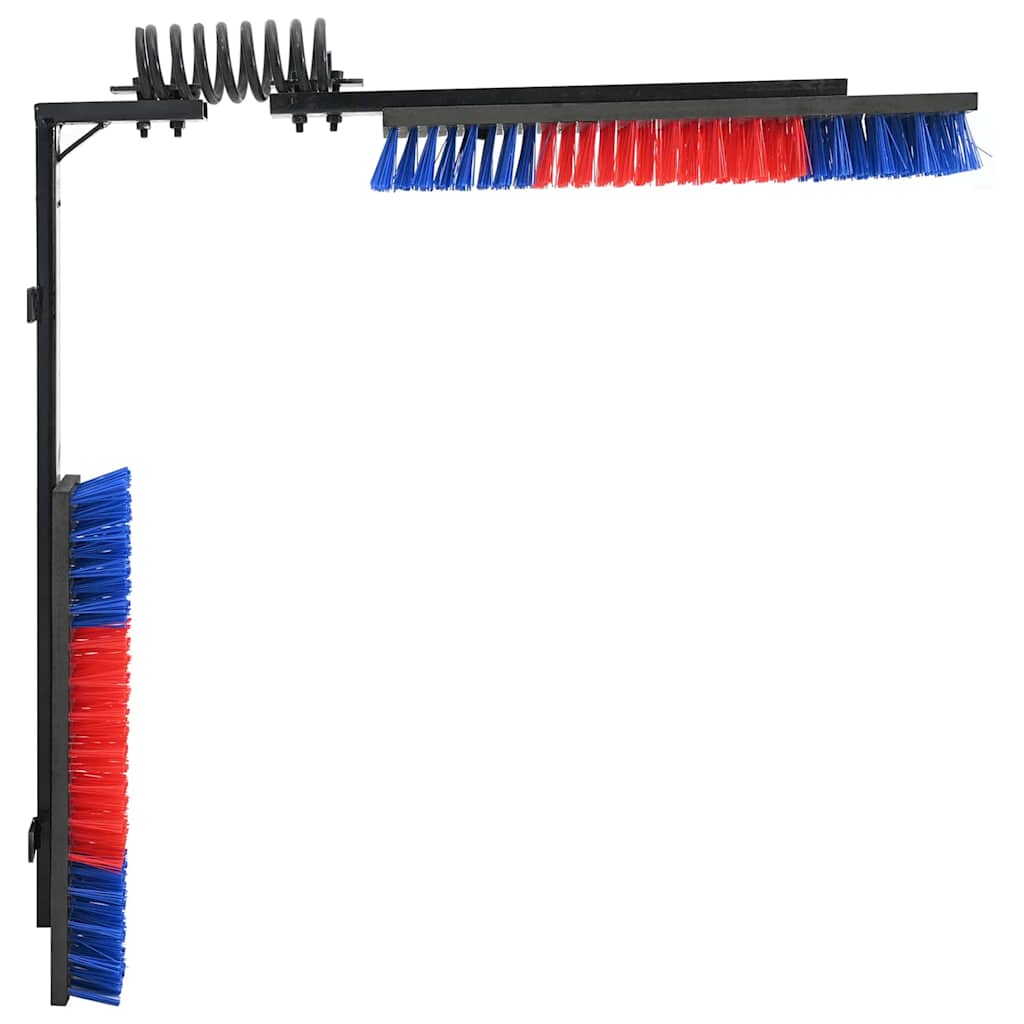 Kühbürste Verstellbar Schwarz und Weiß 84 x 10 x 91 cm PVC
