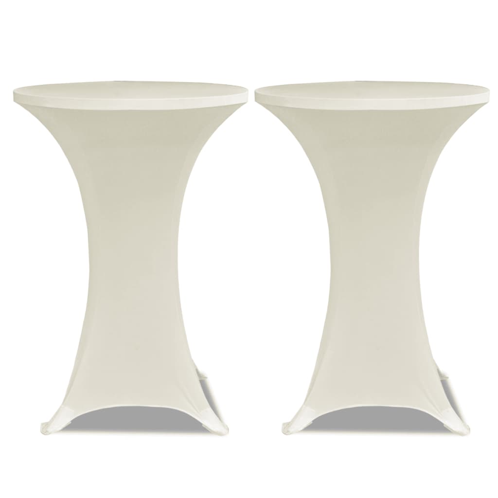 Tischhusse Stretchhusse 2 Stk 70 cm Anthrazit