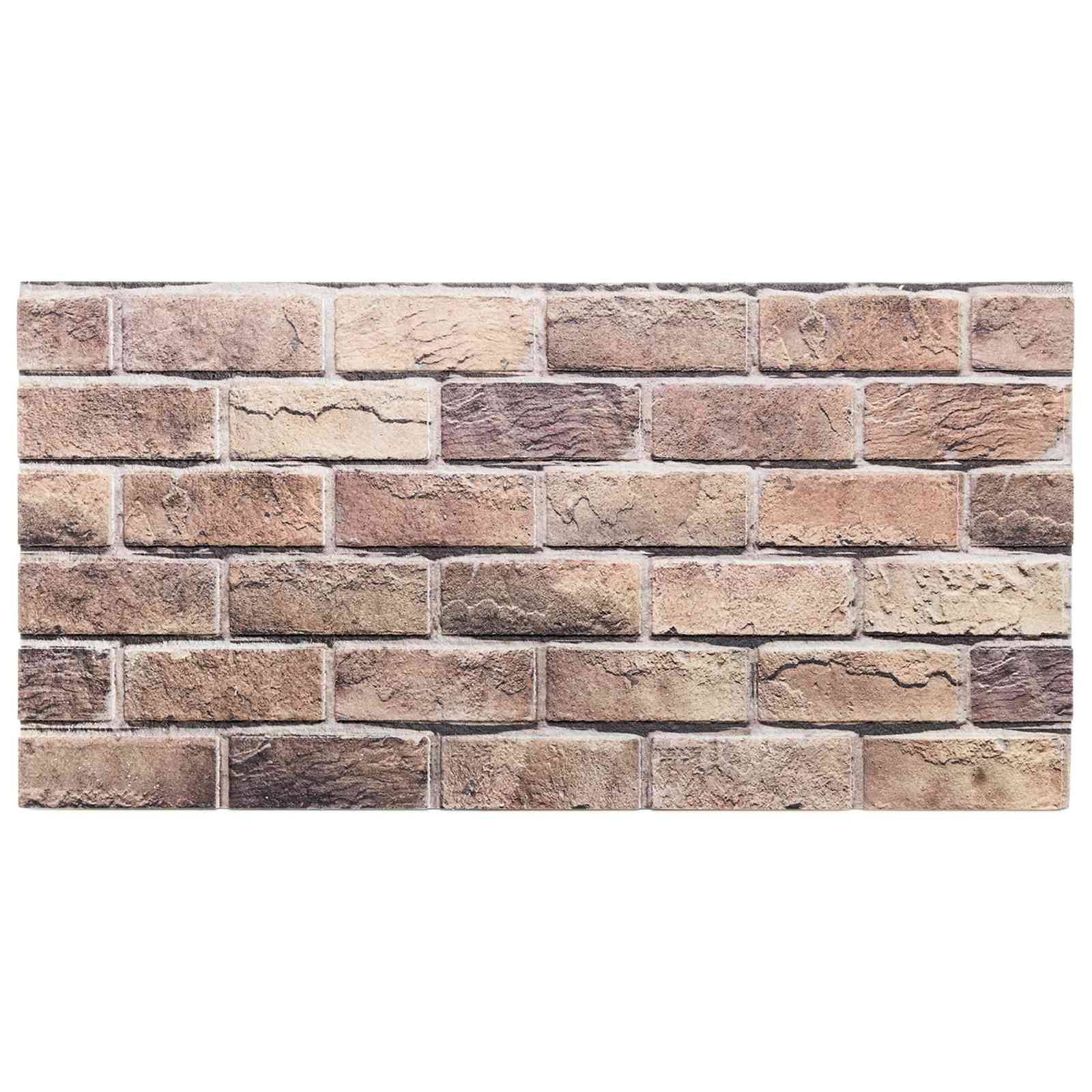 Wandpaneele 10 pcs Ziegel 100 x 50 cm EPS-Schaum