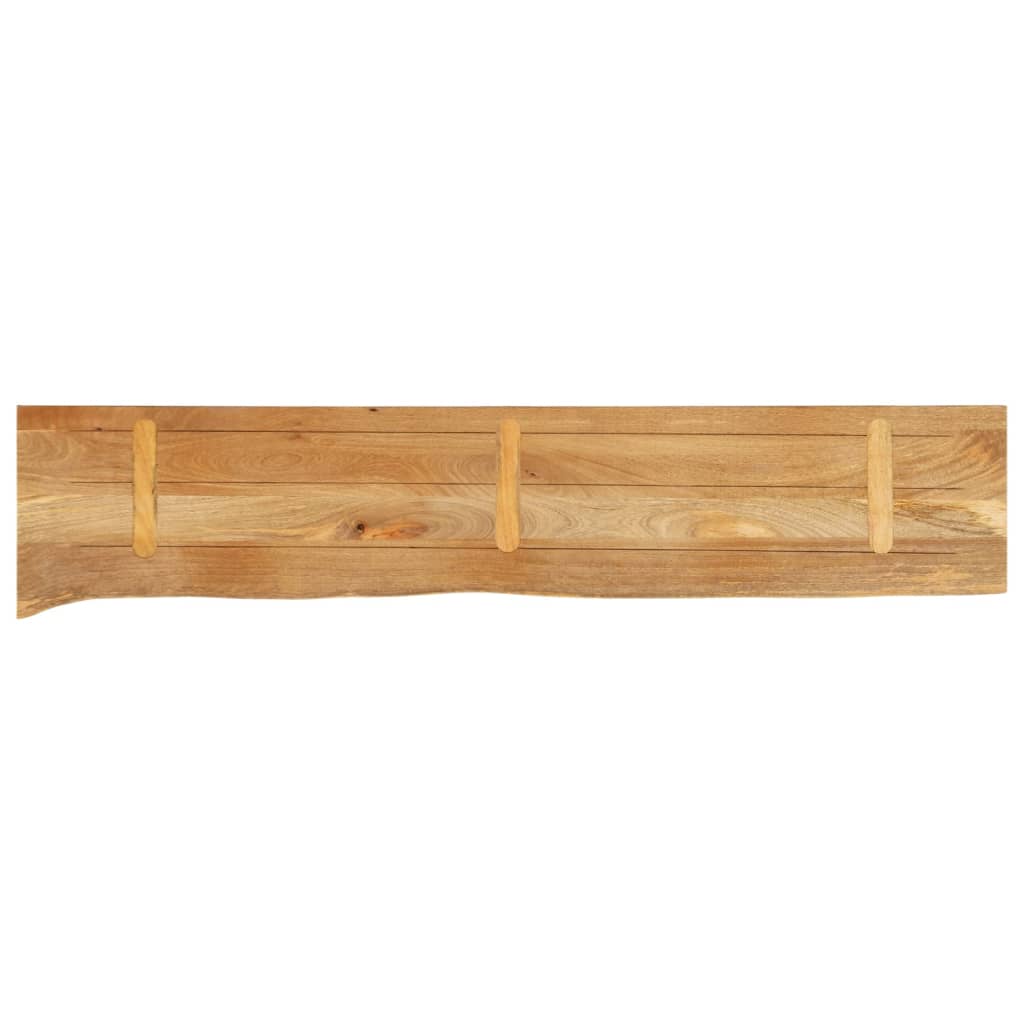 Wandregal 40x20x2,5 cm Rechteckig Massivholz Akazie Baumkante