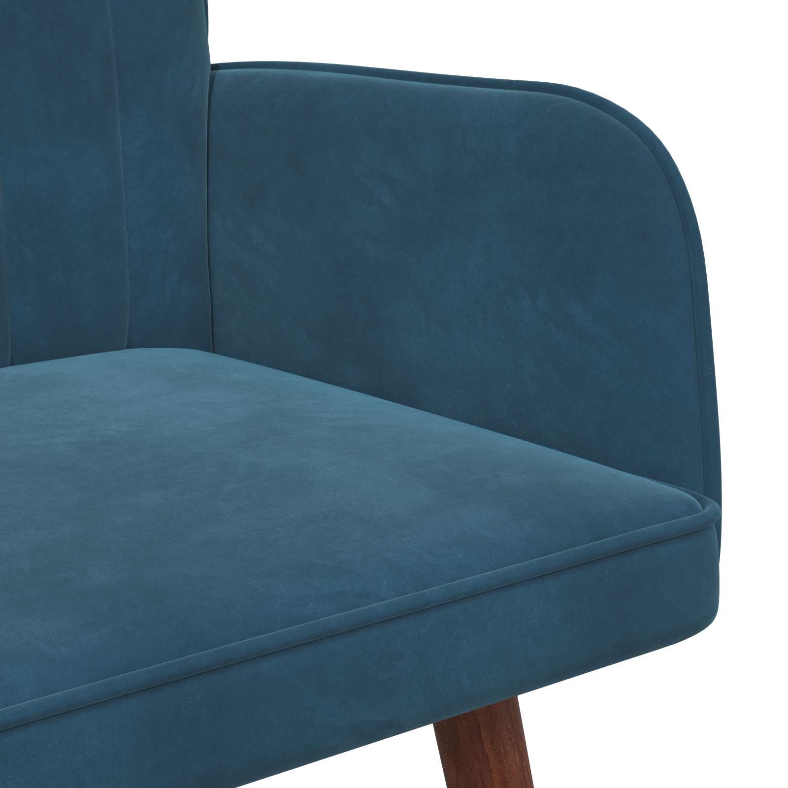 2-Sitzer Sofa Hellgrau 115 x 61 x 87 cm Samt (V)
