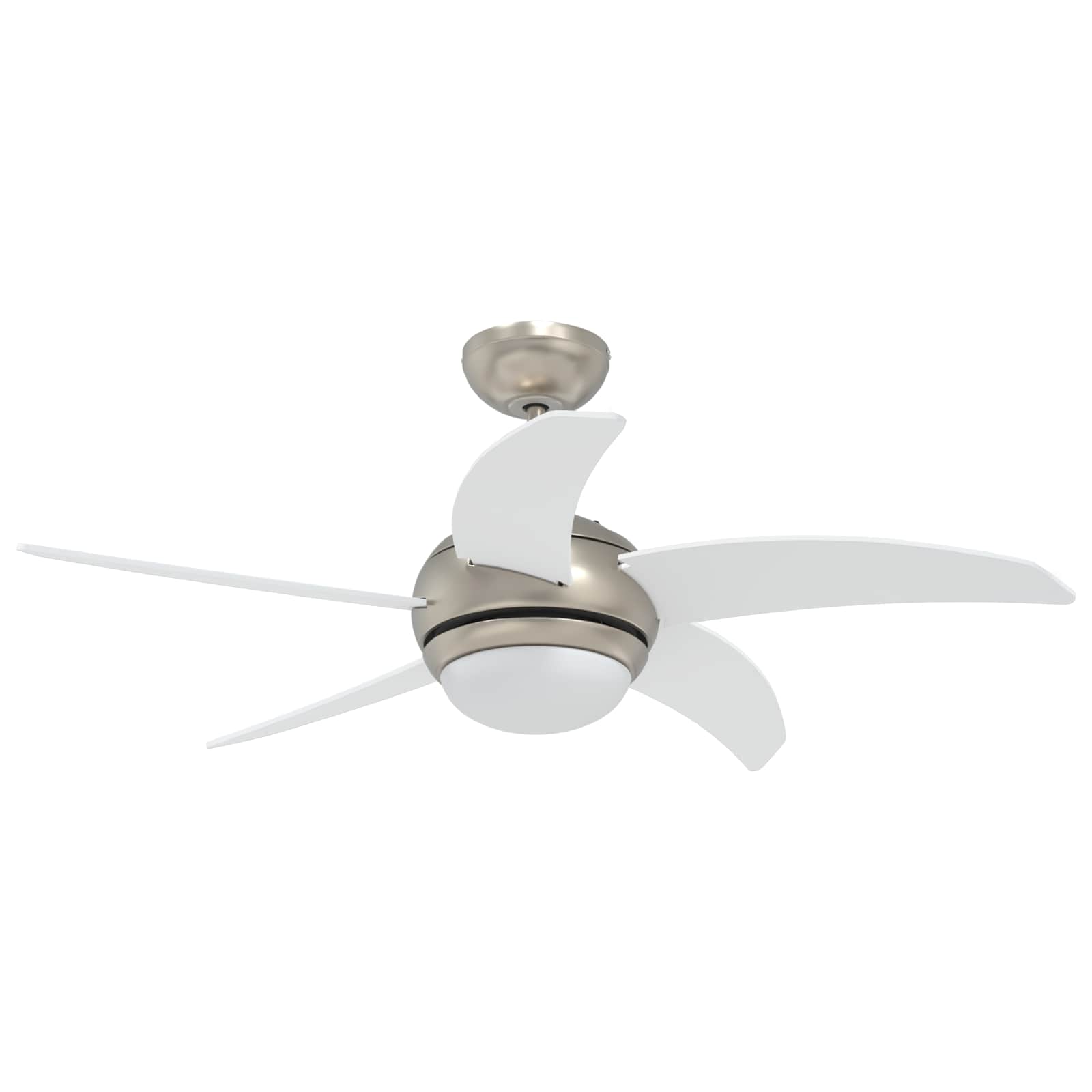 Deckenventilator mit Licht und Fernbedienung Ø 130 cm Weiß