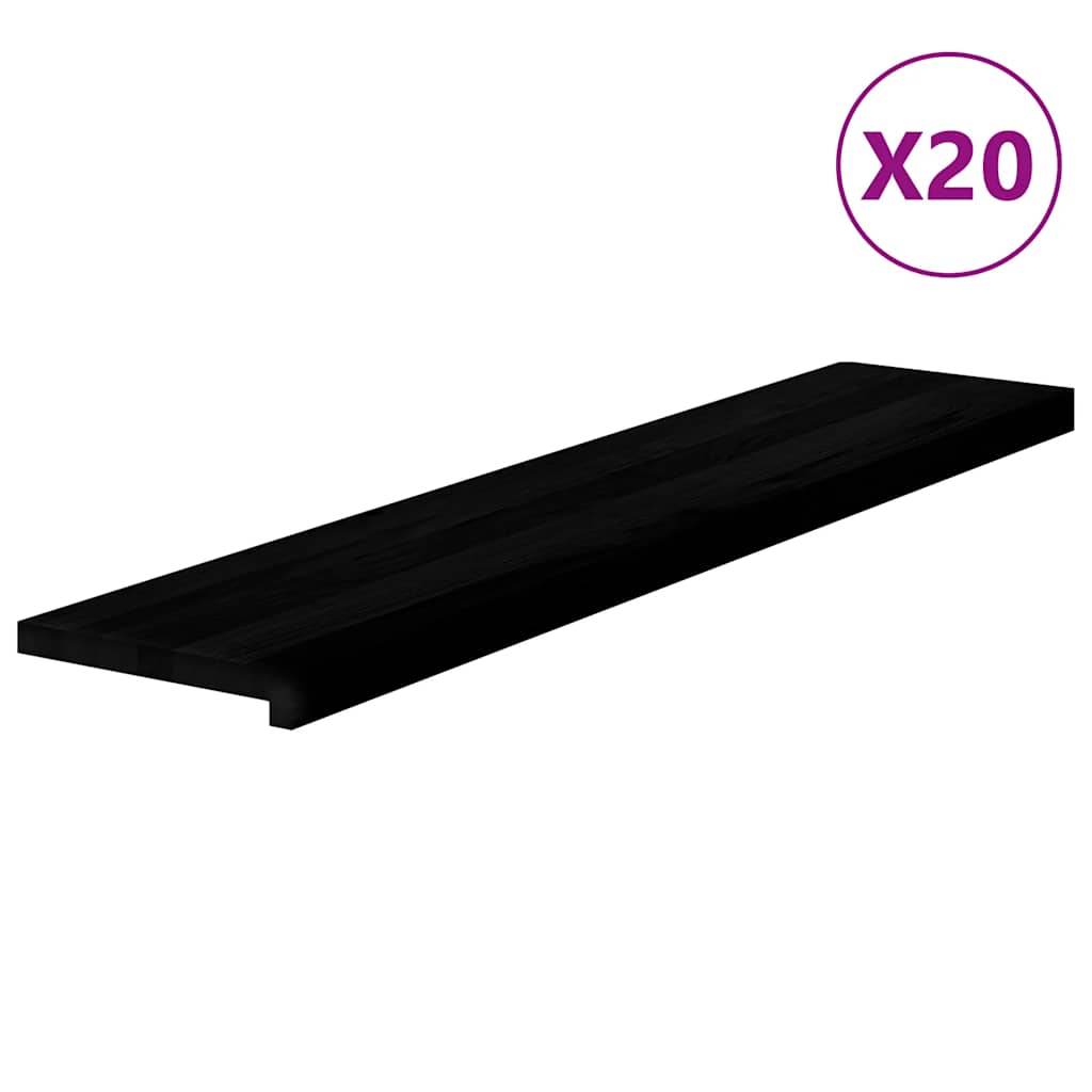 Treppenstufen 4 Stk. Unbehandelt 70x25x2 cm Massivholz Eiche