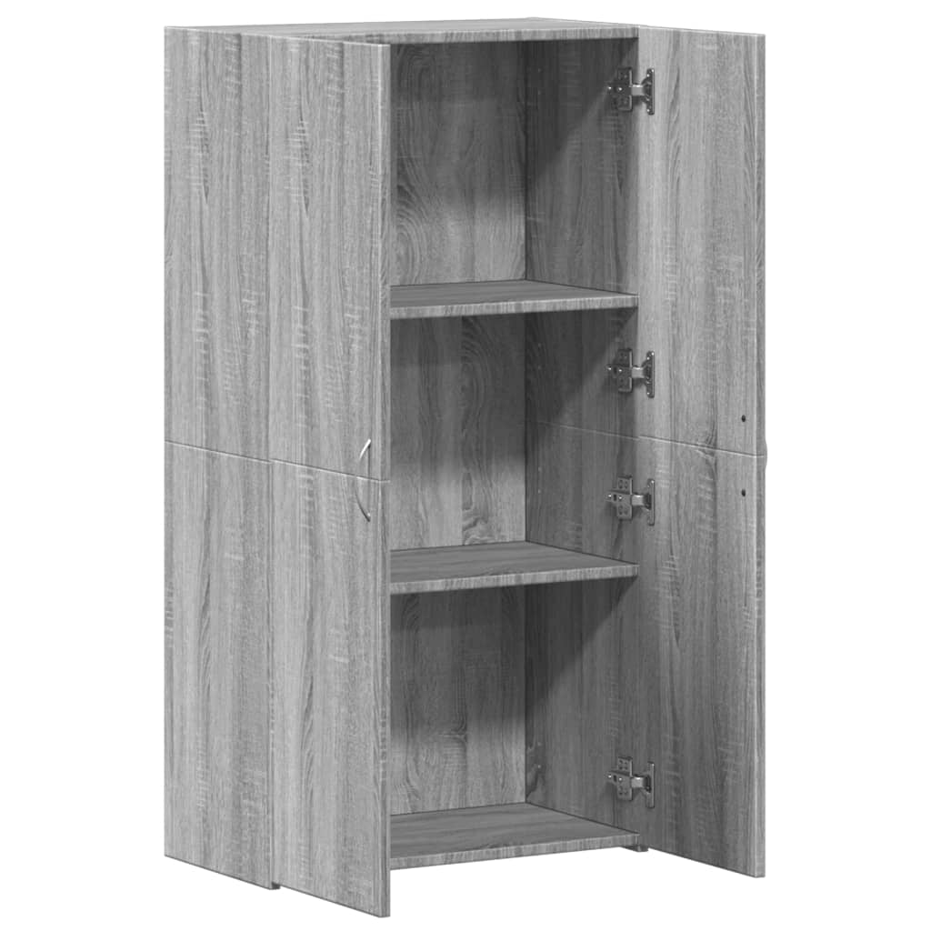 Aktenschrank Weiß 60x32x153 cm Holzwerkstoff