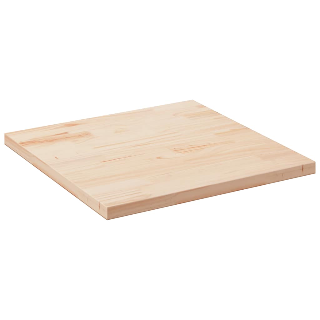 Tischplatte Weiß 40x40x2,5 cm Massivholz Kiefer Quadratisch