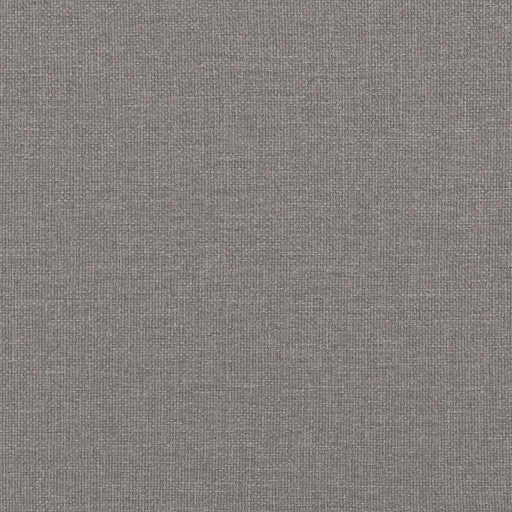 Bank mit Rückenlehne Dunkelgrau 120 x 62 x 75,5 cm Stoff