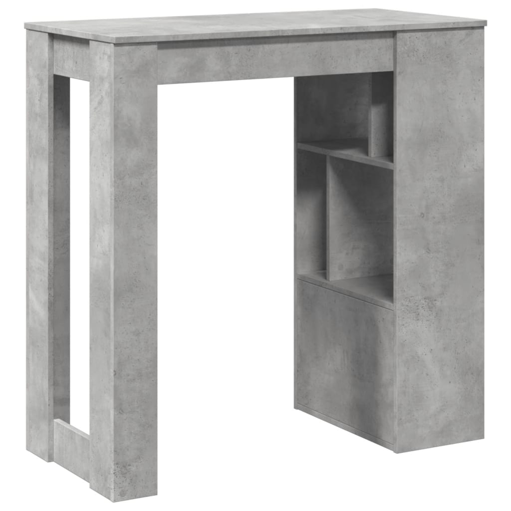 Bartisch Schwarz Eichen-Optik 102 x 50 x 103,5 cm Holzwerkstoff
