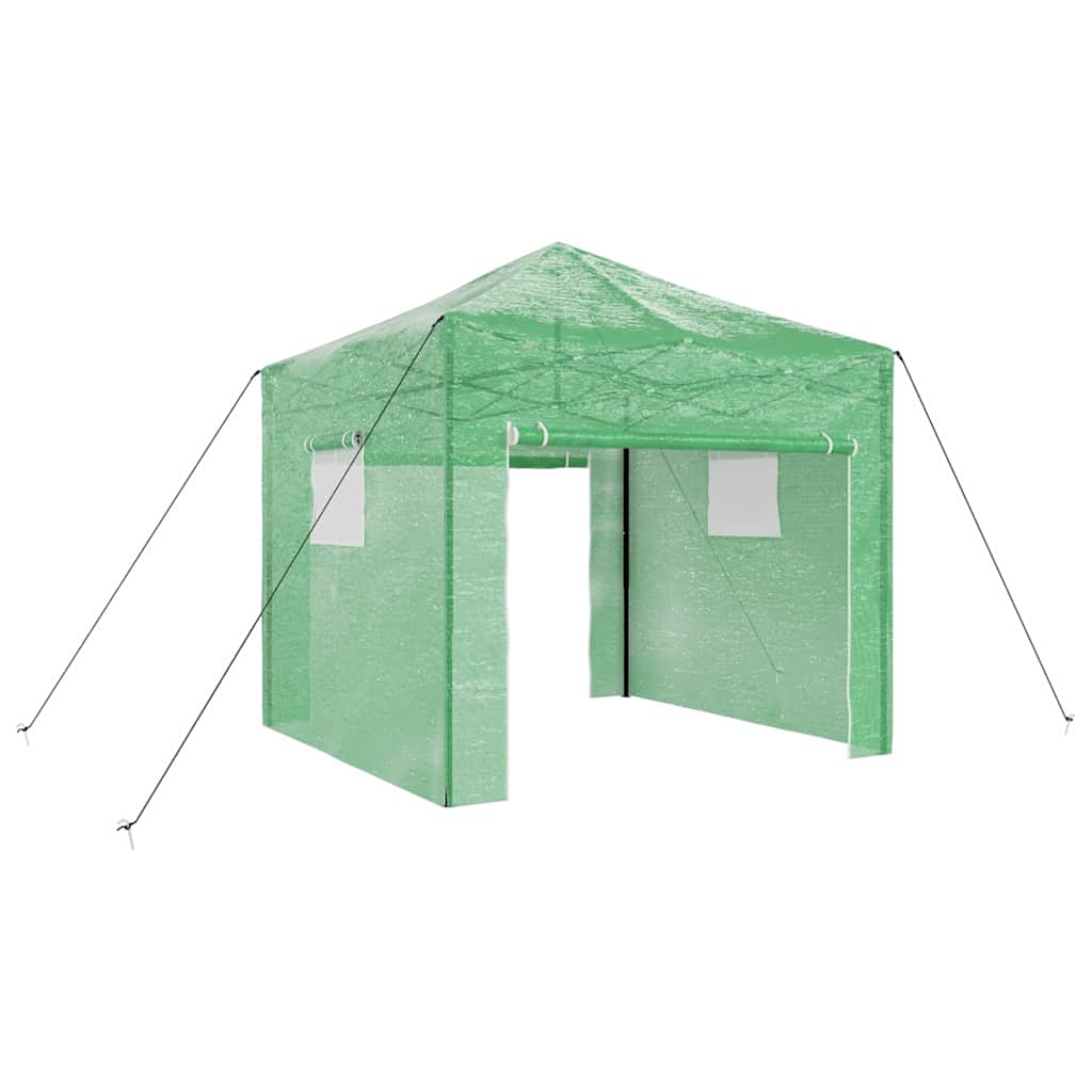 Gewächshaus mit Pop-up-Rahmen Grün 200 x 200 x 300 cm Eisen