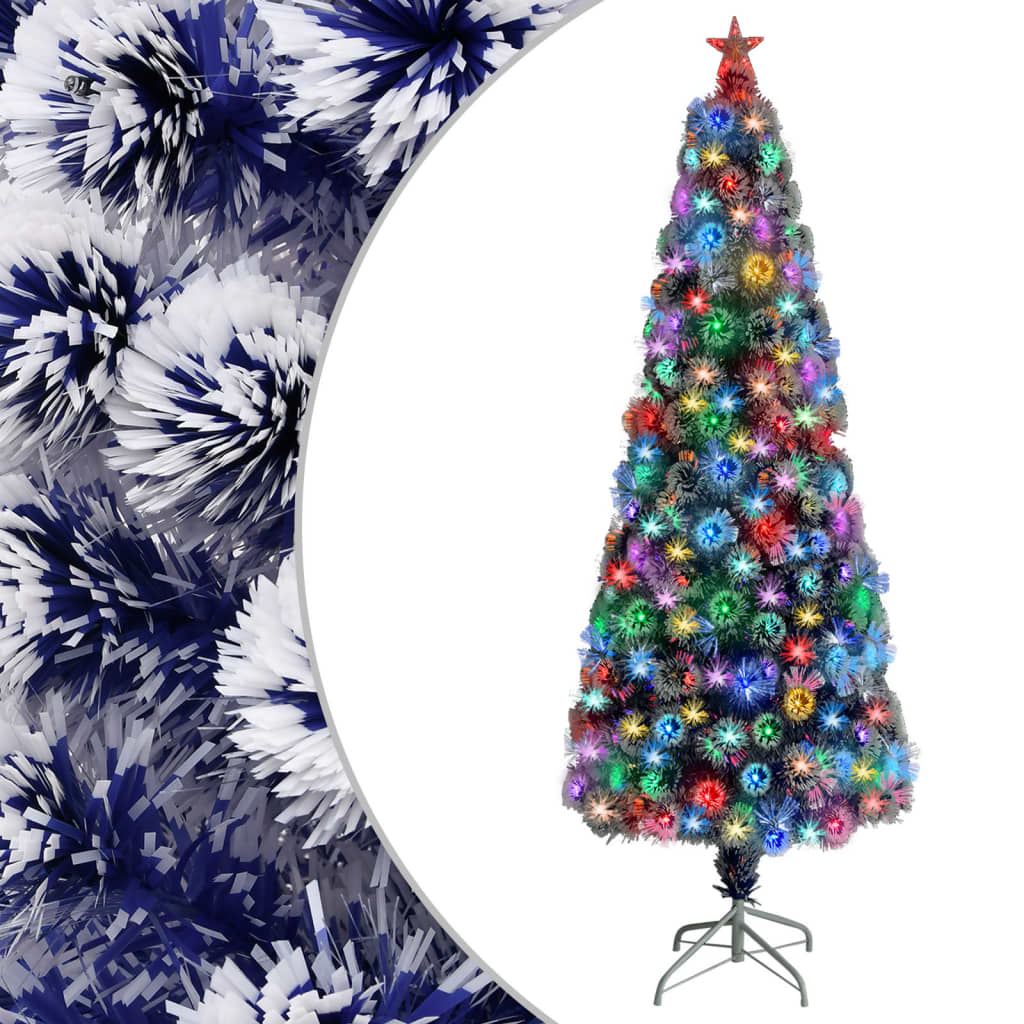 Vorbeleuchteter Weihnachtsbaum mit Ständer und LED 150 cm Glasfaser