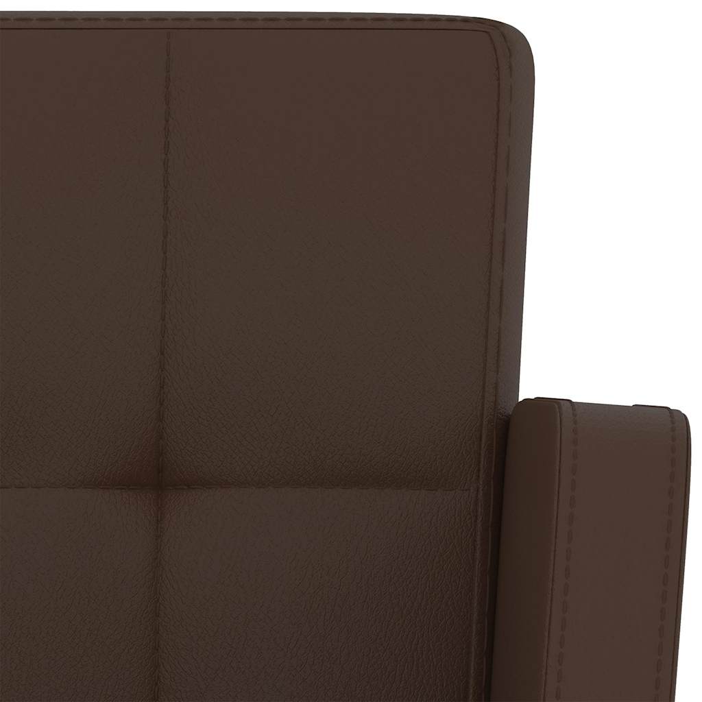 Barhocker 2 Stk. Weiß Kunstleder