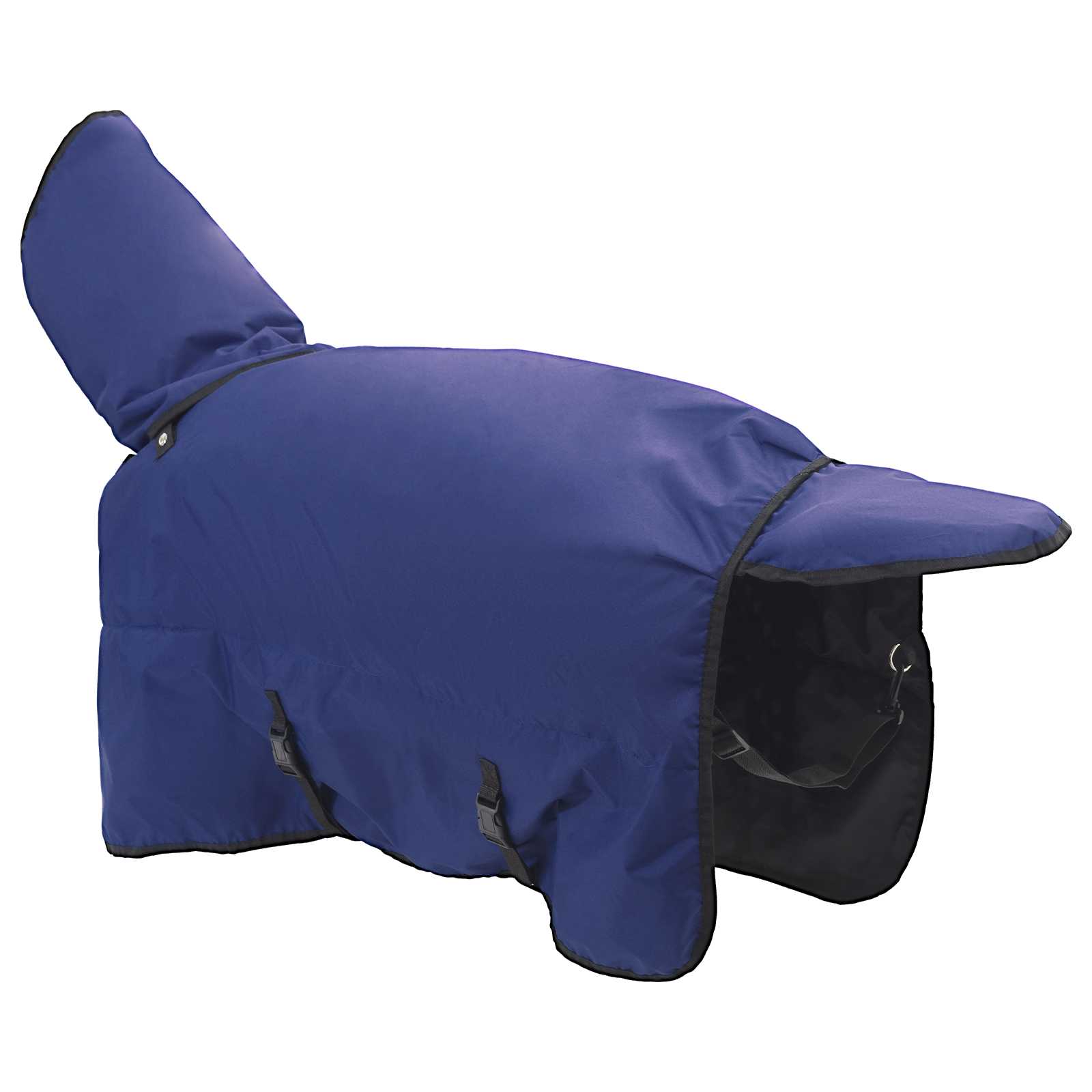 Pferdedecke Dunkelgrün und Schwarz 75 cm Polyester