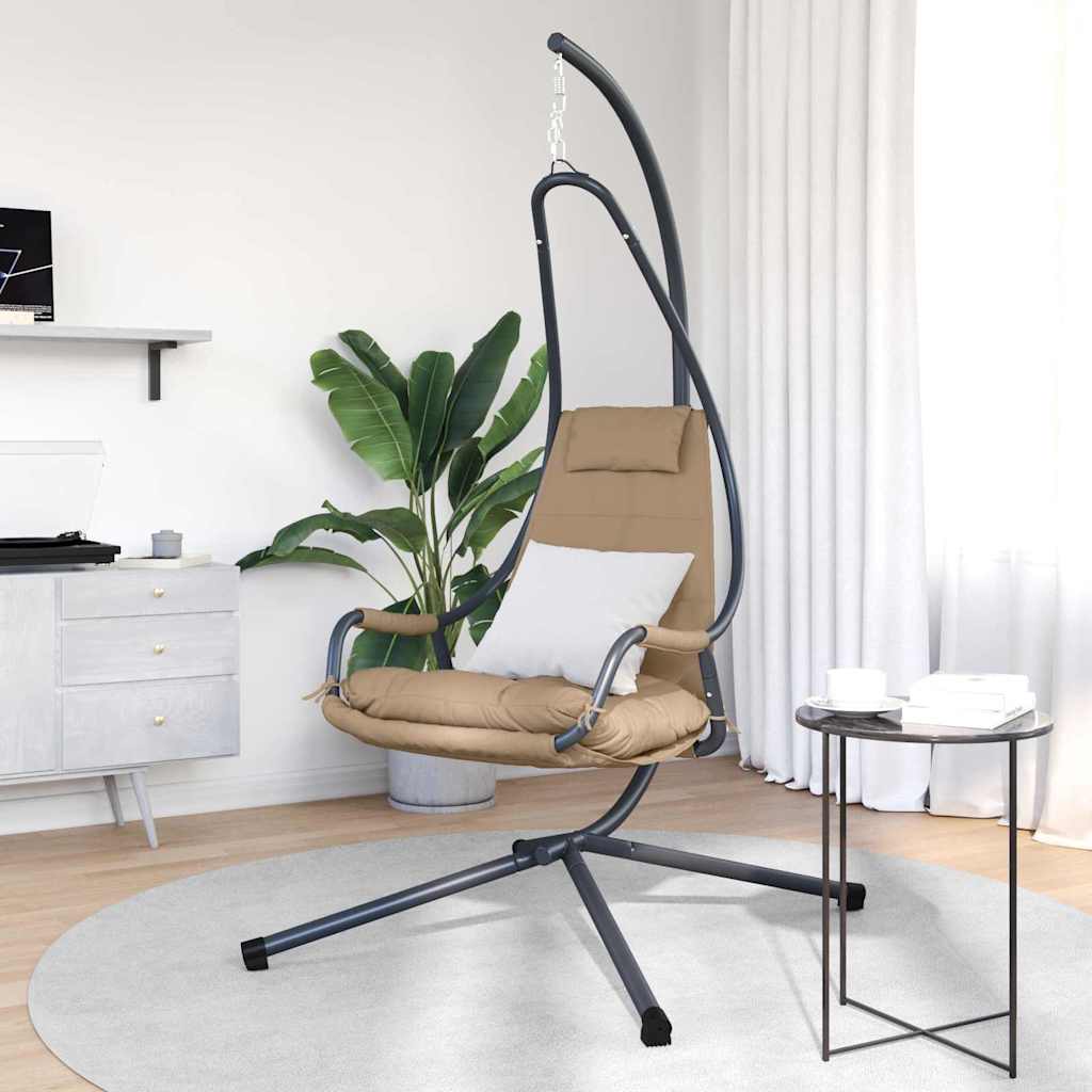Hängendes Ei-Stuhl Anthrazit 94 x 107 x 196,5 cm Stahl
