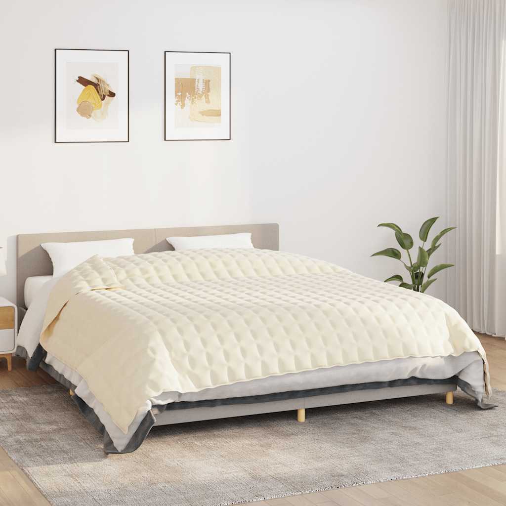 Gewichtsdecke Grau 122x183 cm 5 kg Stoff