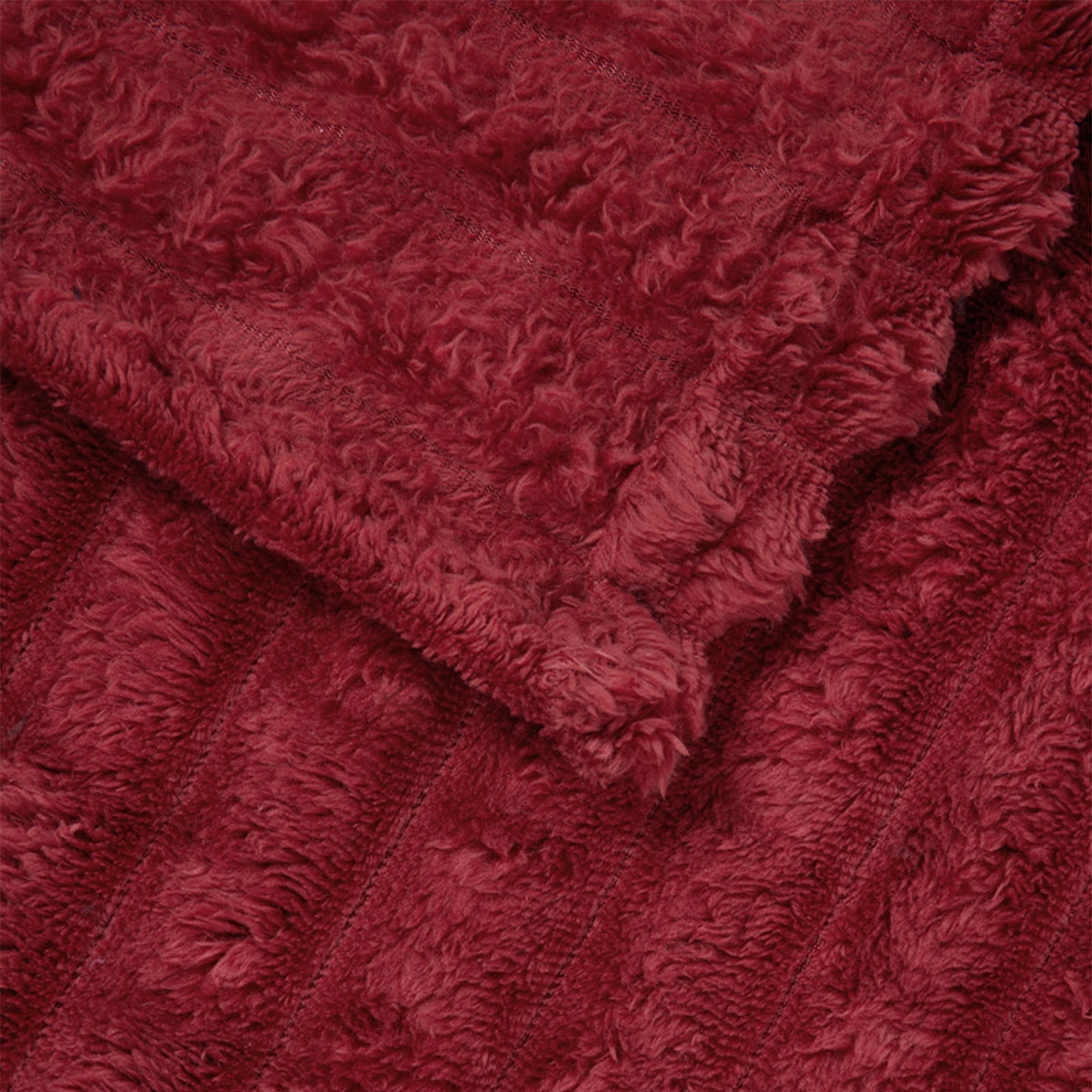 Überwurfdecke Beige 150 x 130 cm Fleece