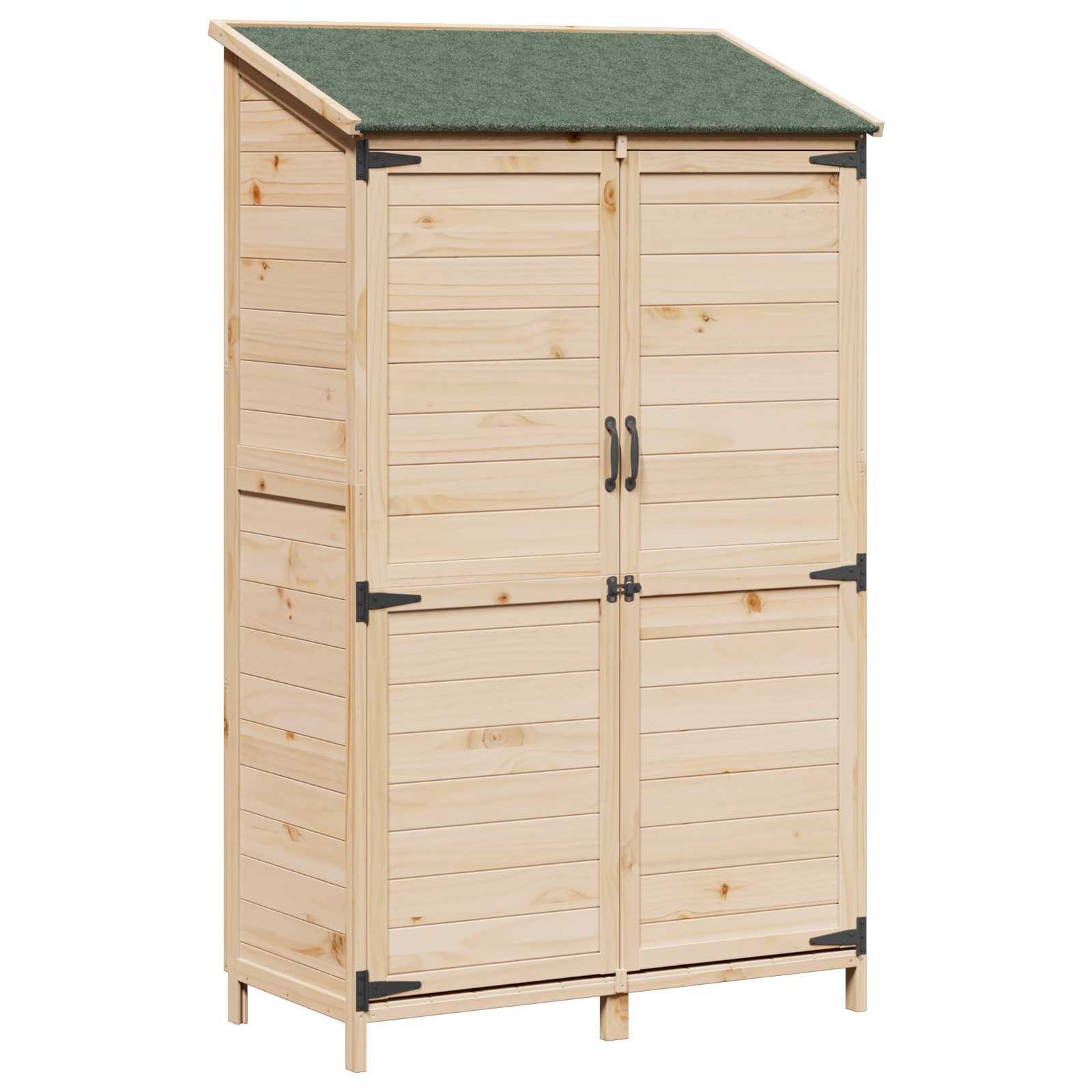 Gartenschuppen Natur 59 x 56 x 113,5 cm Massivholz aus Fichte