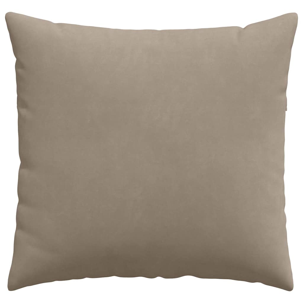 Sofakissen 2 Stück Taupe 50 x 30 cm Stoff