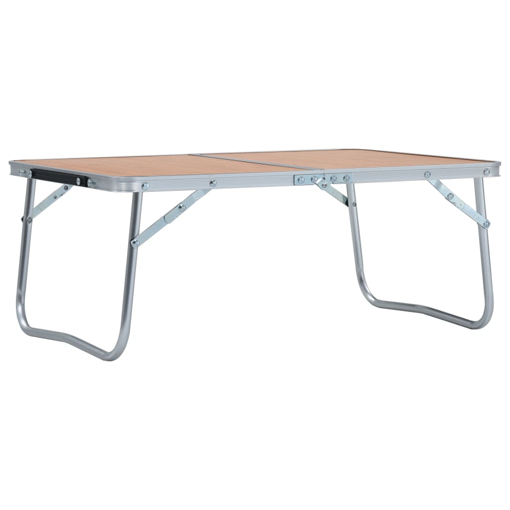 Klappbarer Campingtisch Weiß Aluminium 60 x 40 cm