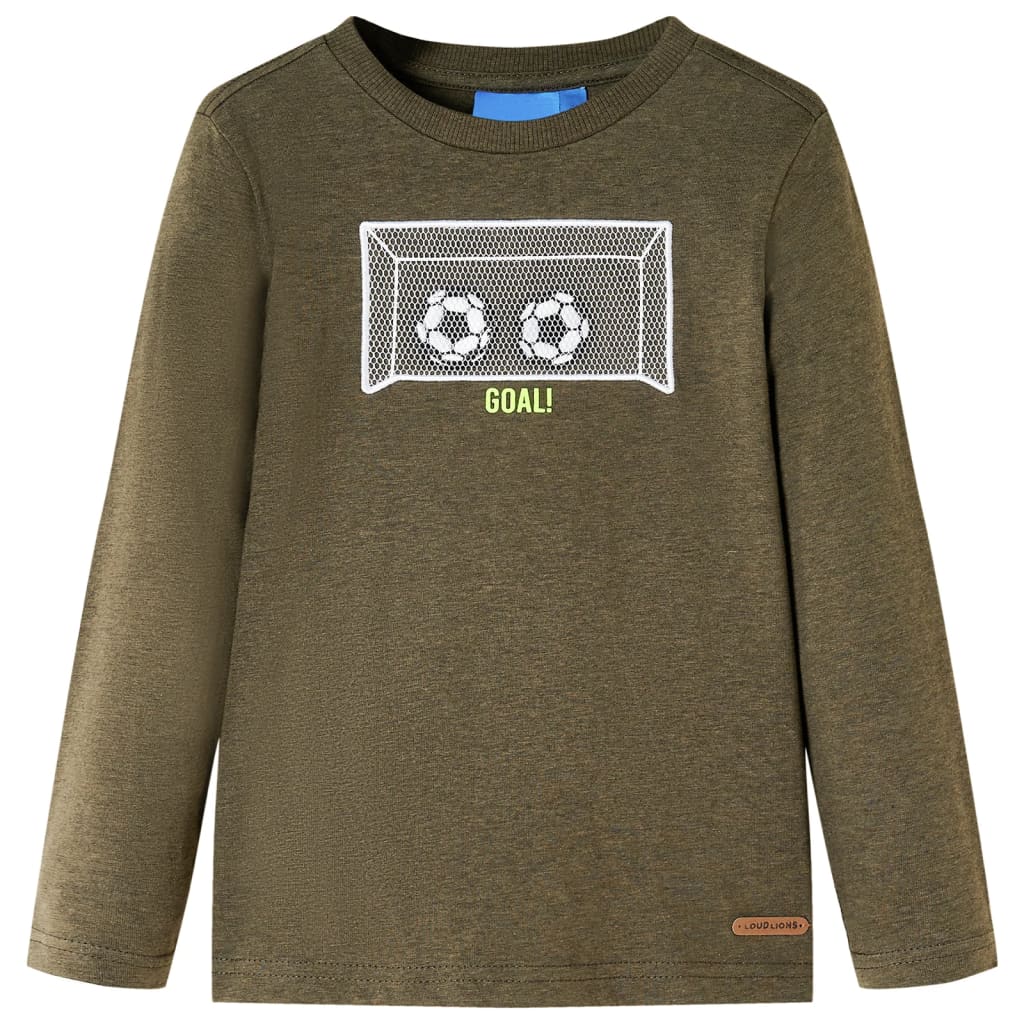 Kinder-Langarmshirt Hellorange 104