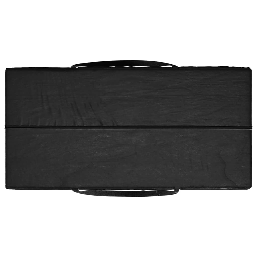 Aufbewahrungstasche für Gartenkissen 2 Stk. Schwarz 135x40x55cm